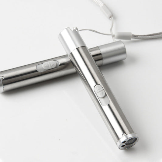 USB Rechargeable Mini Flashlight Laser Pointer