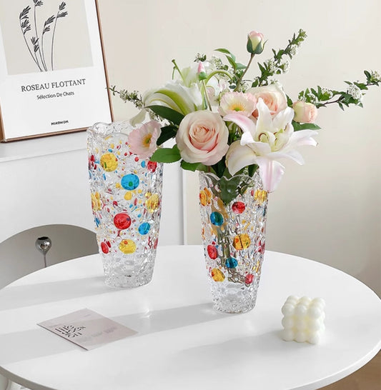 Simple Colorful Creative Glass Vase Table Decorations Ornaments