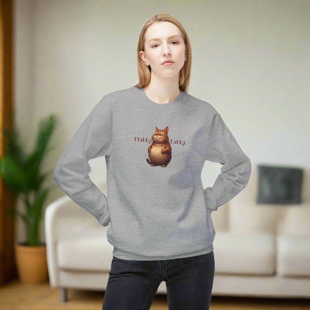 Flabby Tabby Fleece Sweatshirt