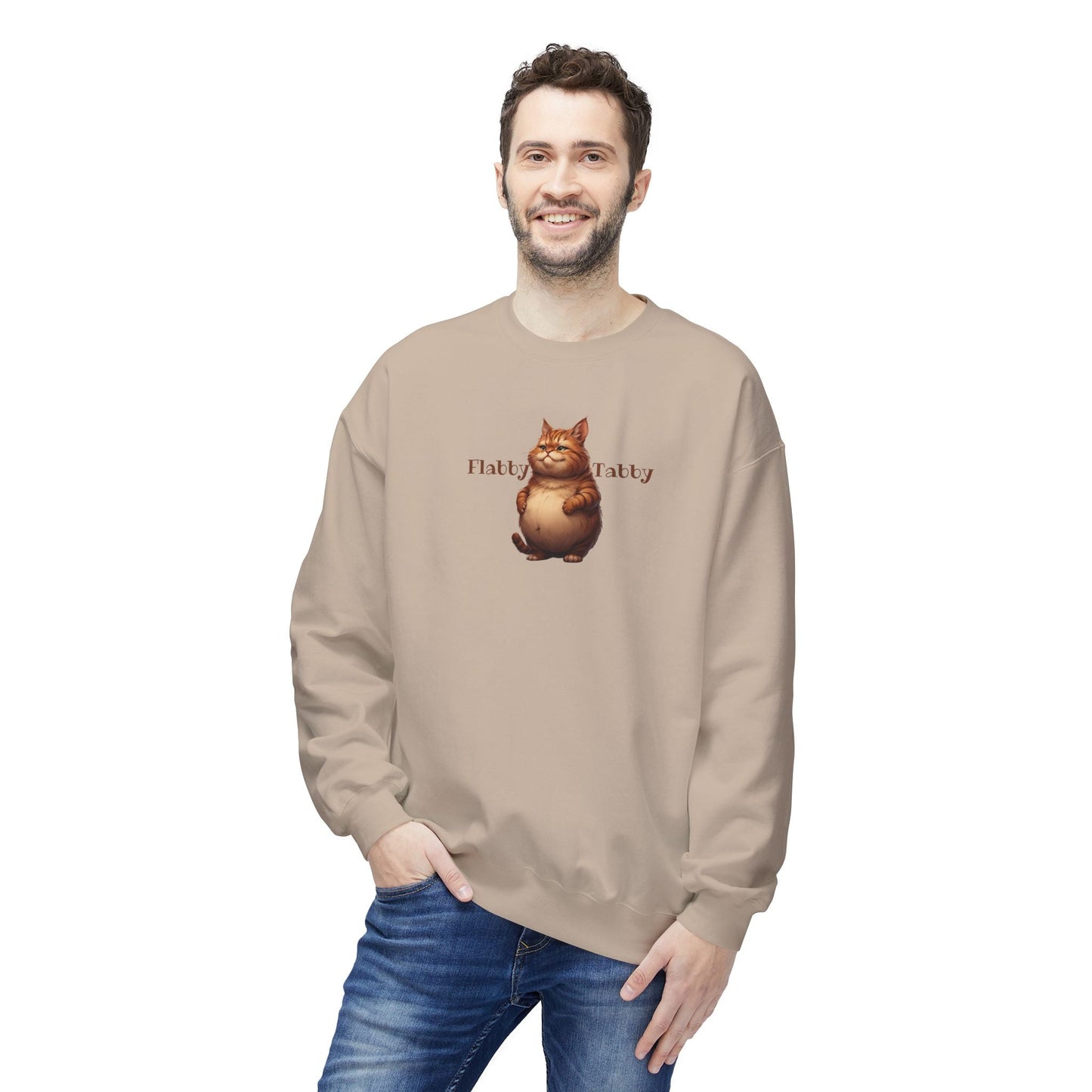 Flabby Tabby Fleece Sweatshirt