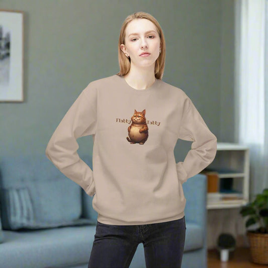 Flabby Tabby Fleece Sweatshirt