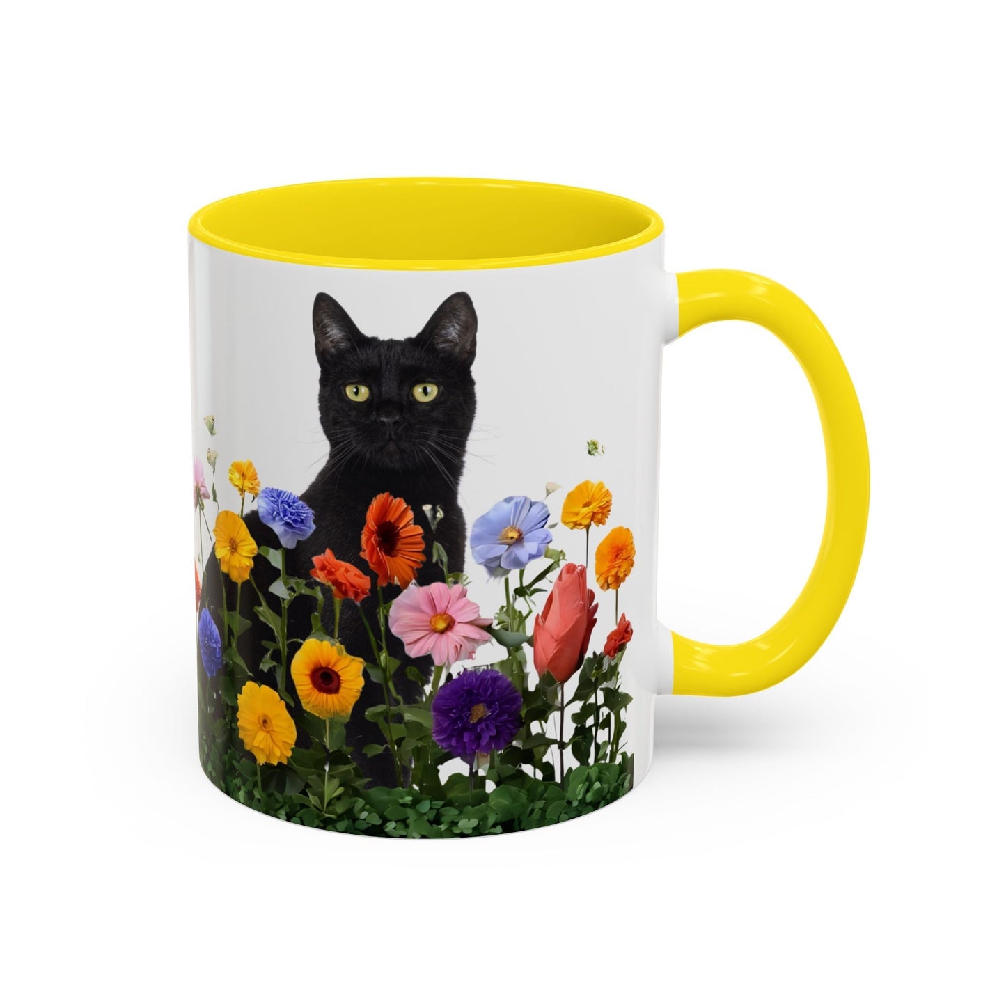 Floral Cats Coffee Mug