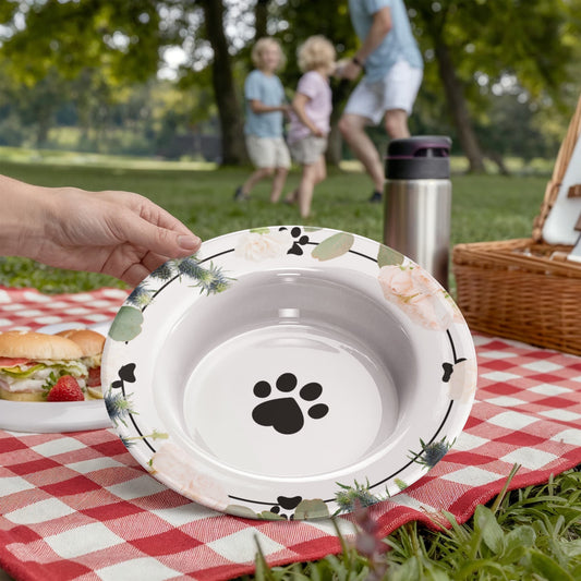 Floral Cat Paw Collectible Bowl for Cat Lovers