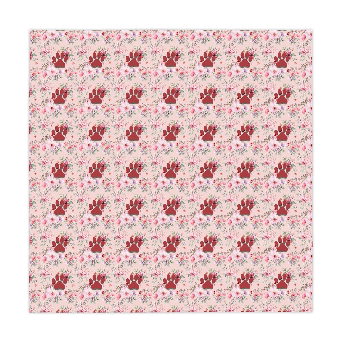 Flowered Paws Tablecloth