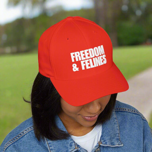Freedom & Felines Camo Embroidered Hat
