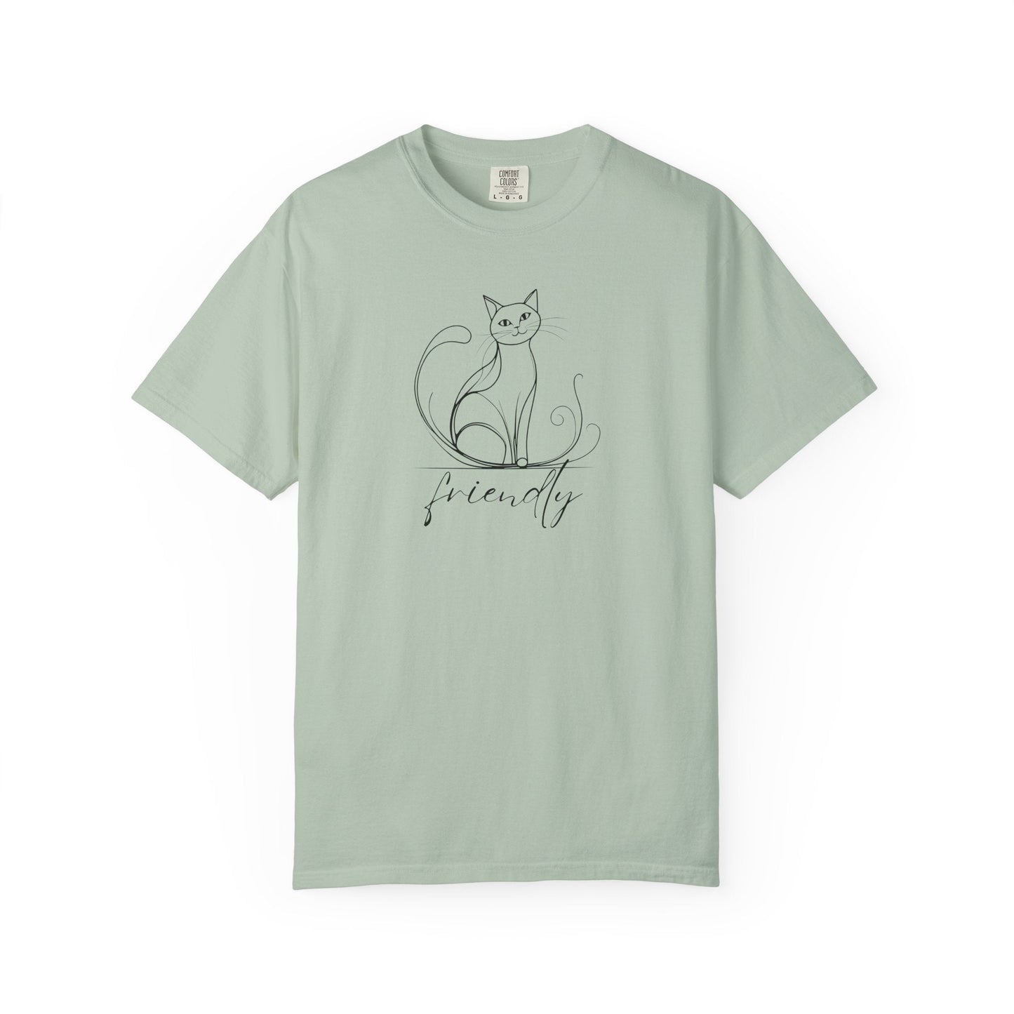 Friendly Cat Lover's Unisex Garment-Dyed T-Shirt