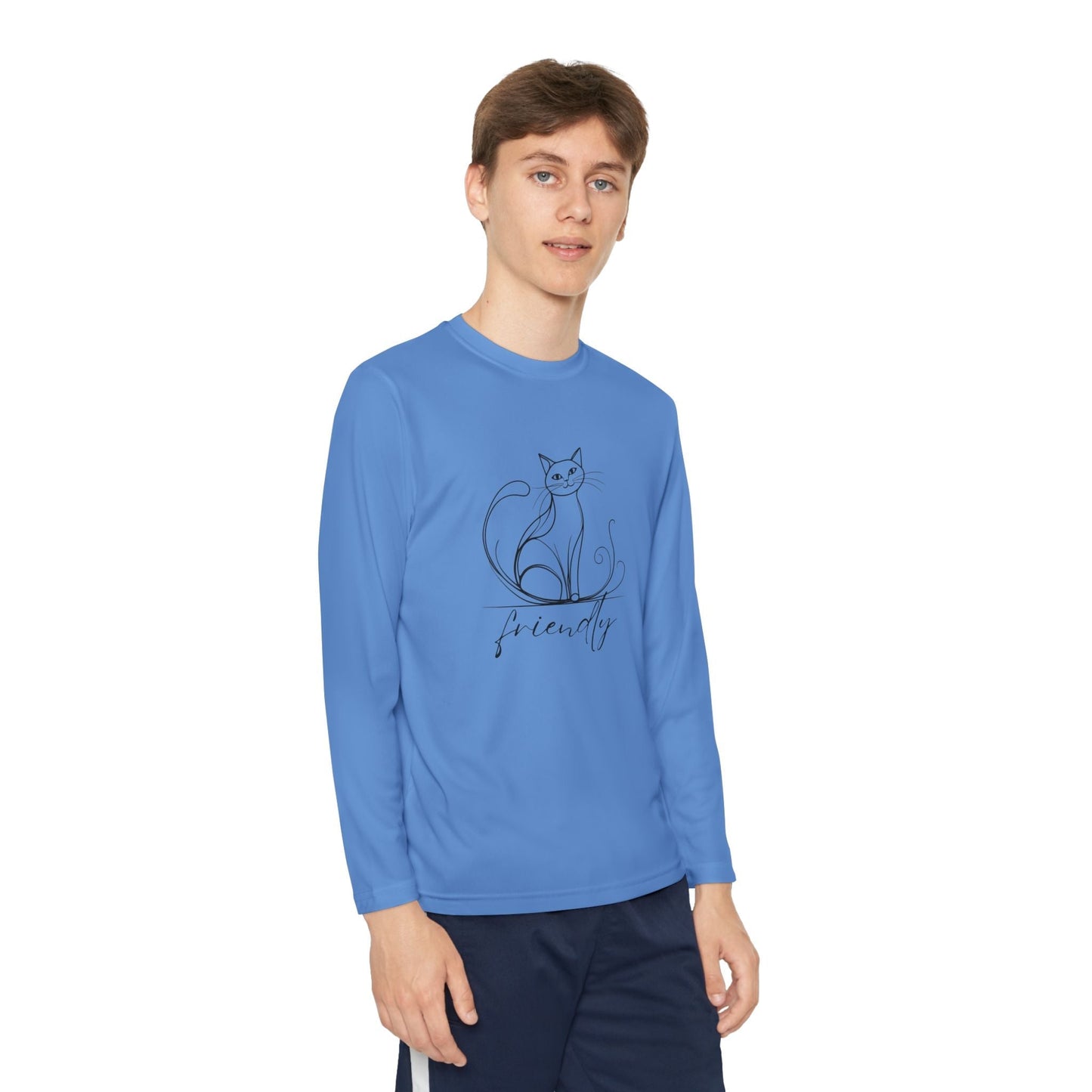 Friendly Cat Youth Long Sleeve Tee