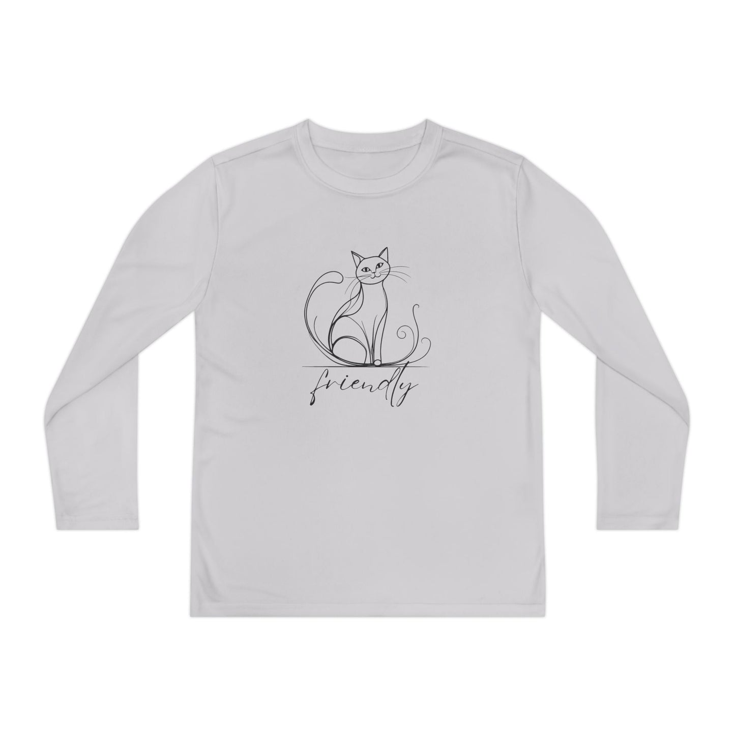 Friendly Cat Youth Long Sleeve Tee