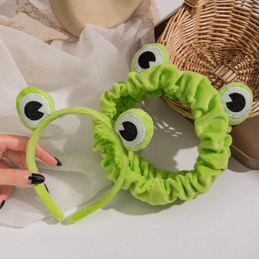 Funny Frog Makeup Headband Wide-brimmed Elastic Hairbands Cute Girls Hair Bands Women Hair Accessories Girls Hairband Gorgeous Hair Accessories For Women