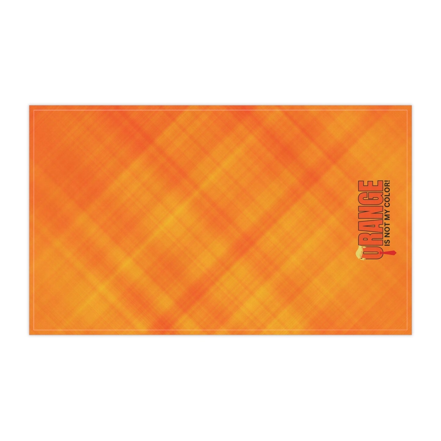 Orange Is Not My Color Tea Towel | Funny Kitchen Towel