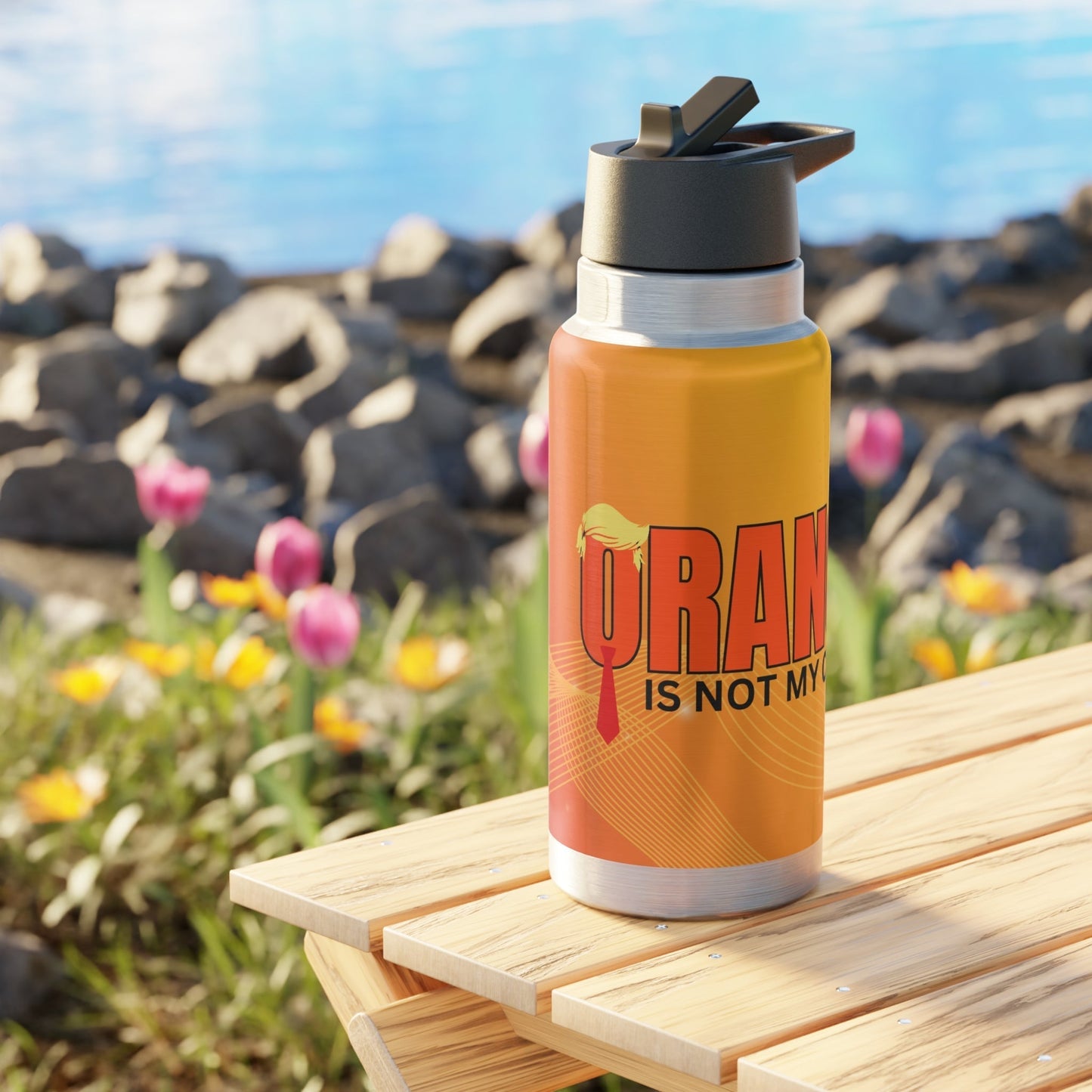 Orange Is Not My Color Gator Tumbler | Funny 32oz Water Bottle