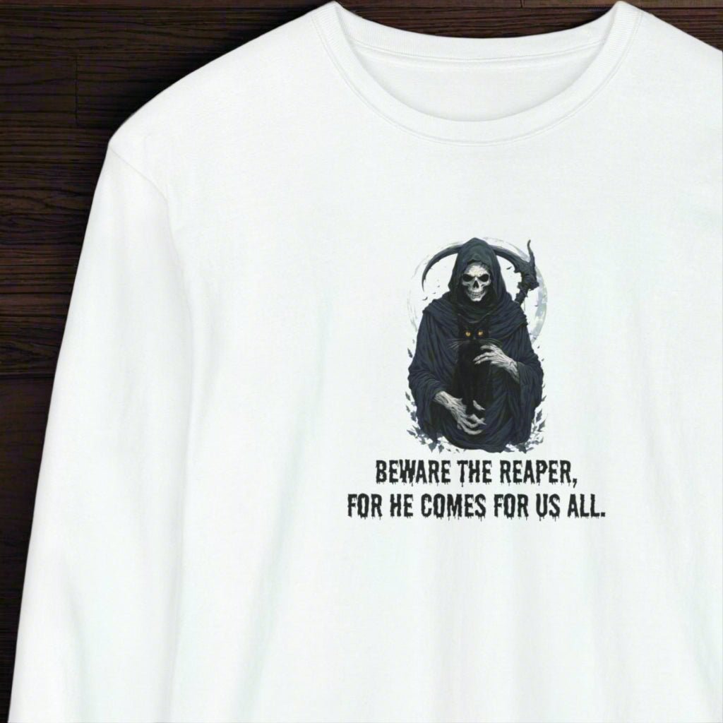 Grim Reaper Cat — Long Sleeve Tee