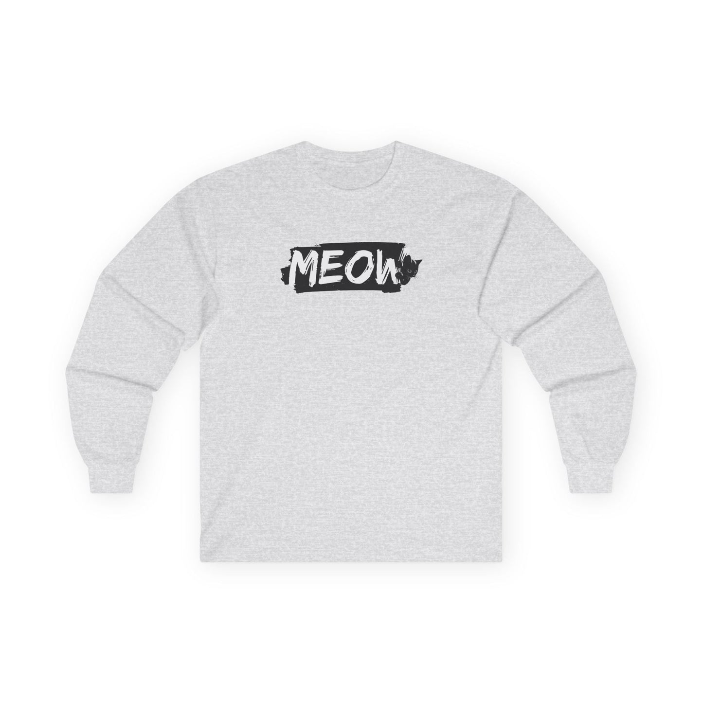 Grungy Meow Long Sleeve Tee