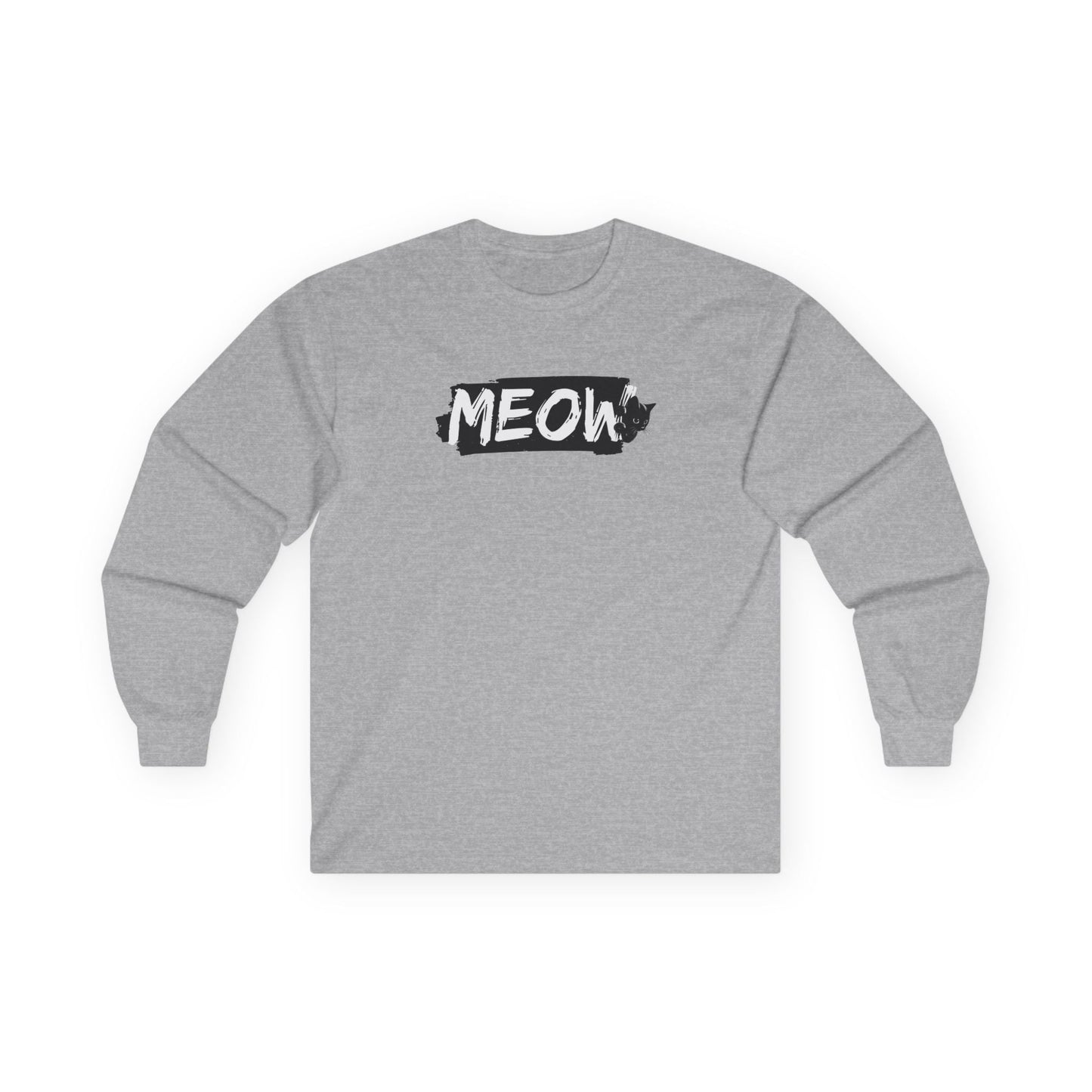 Grungy Meow Long Sleeve Tee
