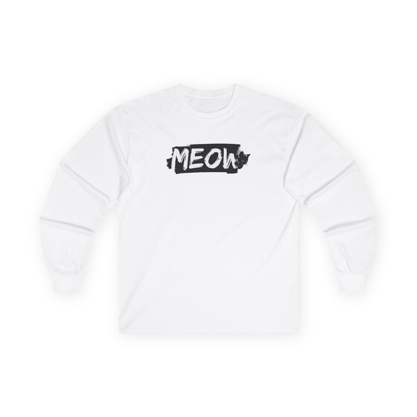 Grungy Meow Long Sleeve Tee