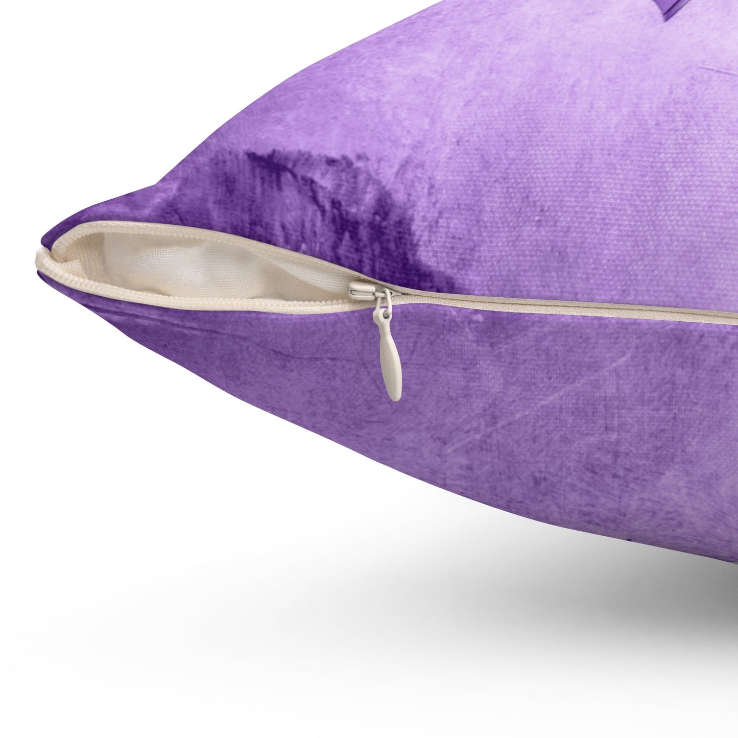Grungy Purple Ribbon Decorative Pillow, Home Decor