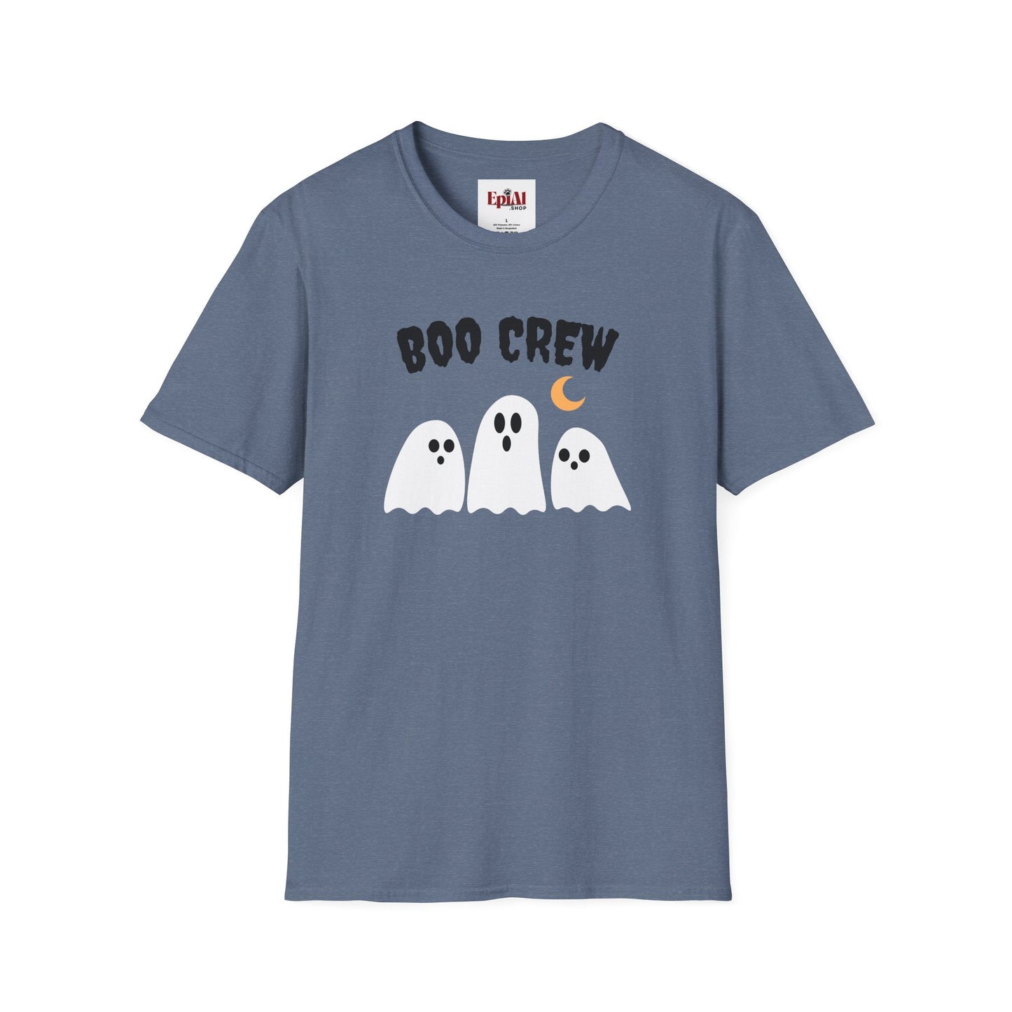 Halloween Boo Crew Unisex T-Shirt - Spooky Apparel for Ghost Lovers, Perfect Halloween Costume and Fall Fashion