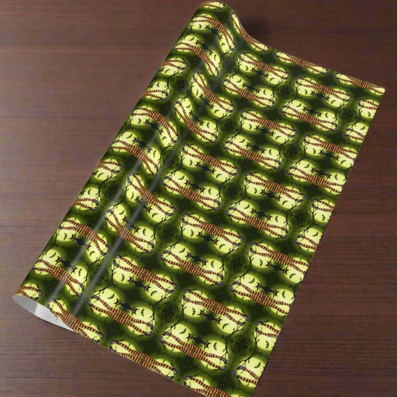 Halloween Cat Gift Wrapping Paper Roll - Perfect for Cat Lovers