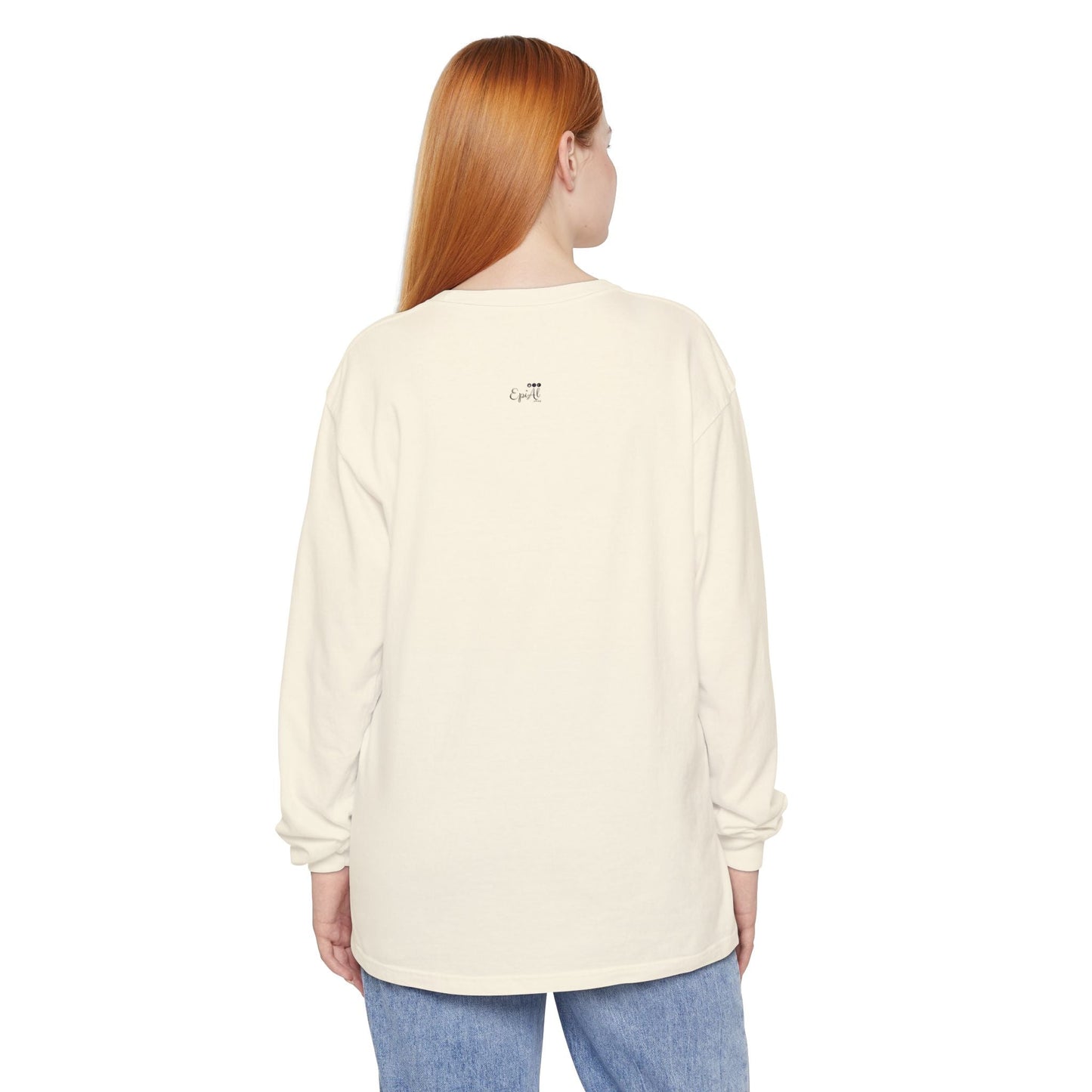 Halloween Cat Long Sleeve Tee, Unisex Spooky Shirt