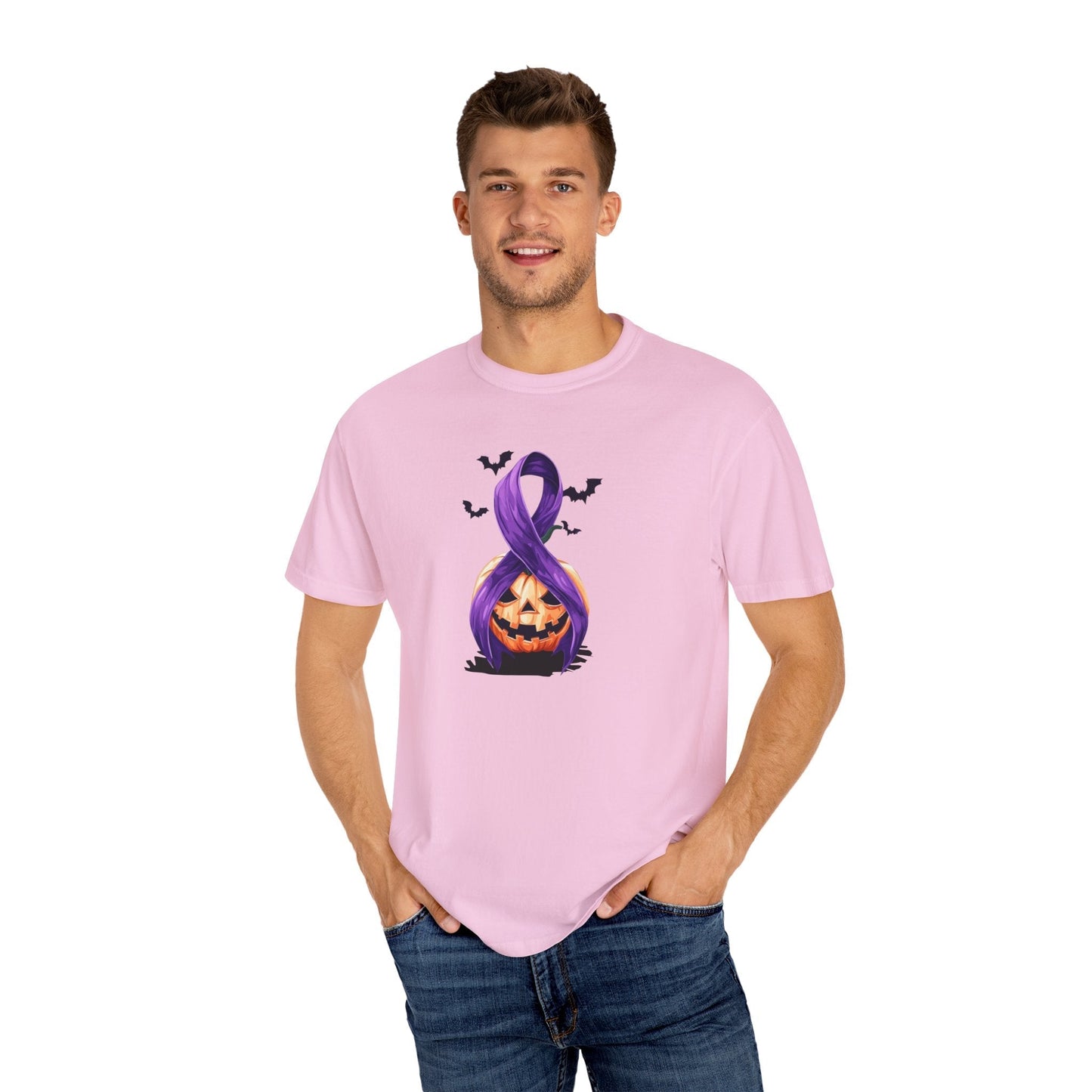 Spooky Season, Still Strong — Purple Ribbon Halloween Tee