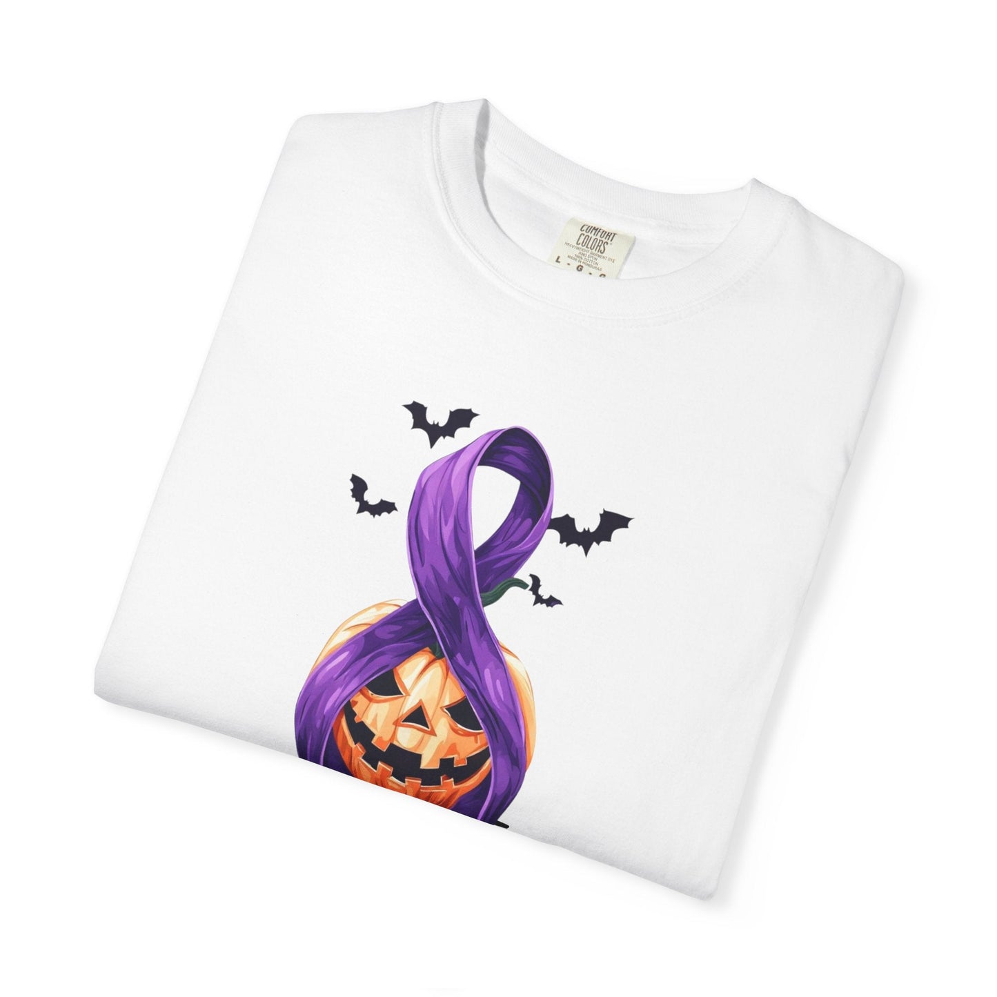Spooky Season, Still Strong — Purple Ribbon Halloween Tee