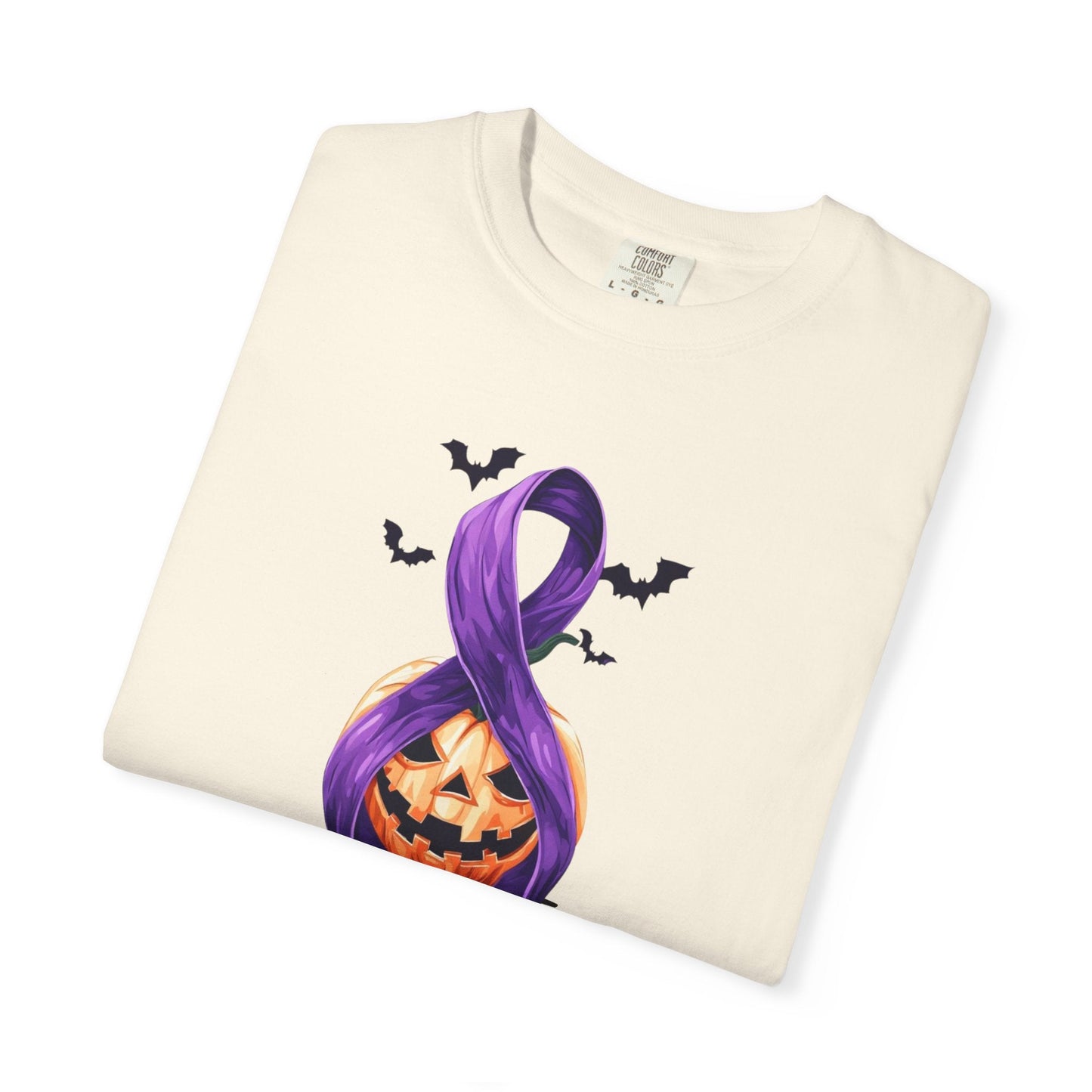 Spooky Season, Still Strong — Purple Ribbon Halloween Tee