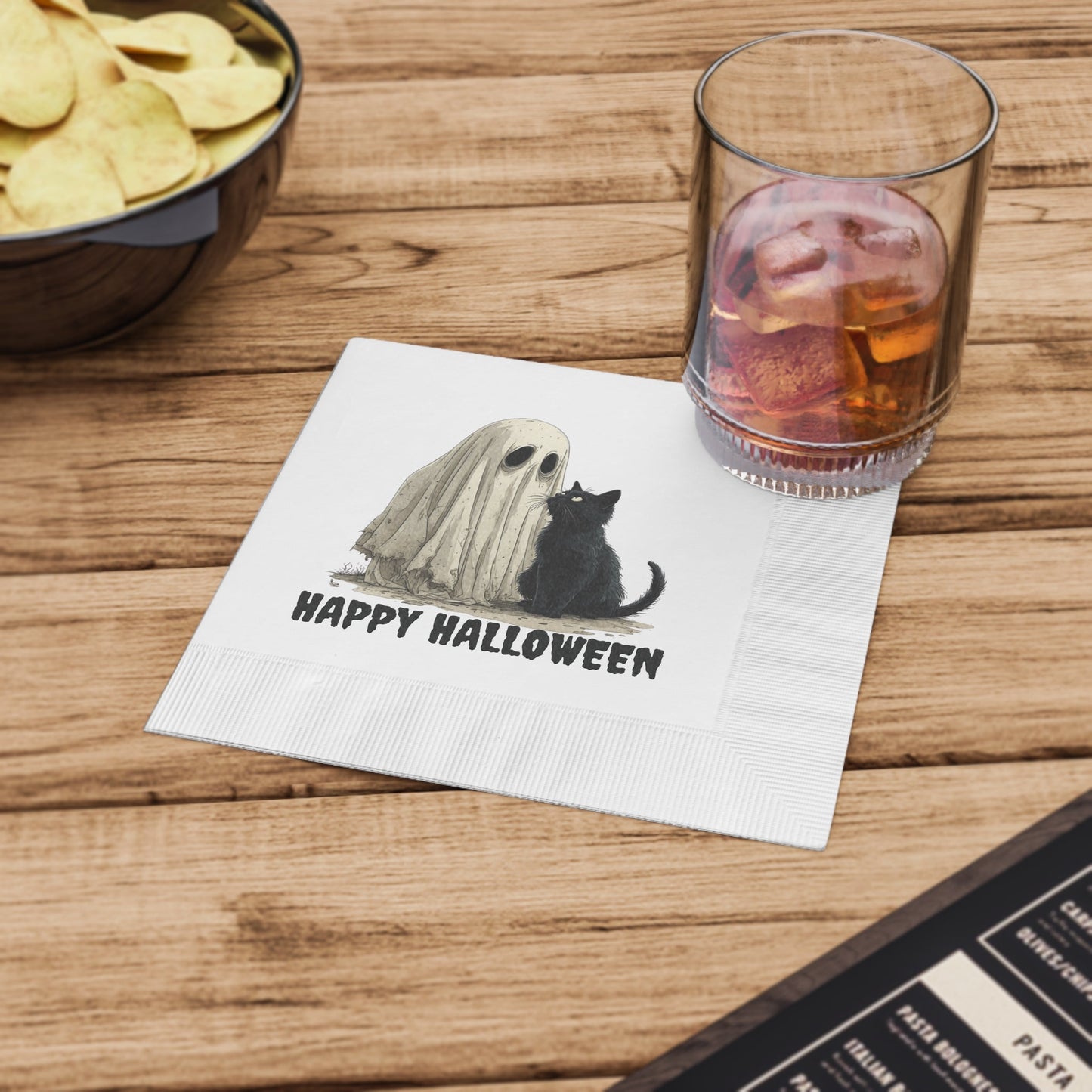 Spooky Halloween-Themed Party Napkins