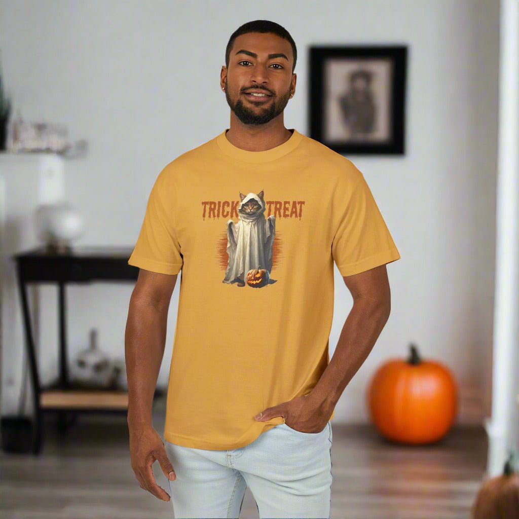 Halloween Trick-or-Treat Kitty Unisex Tee