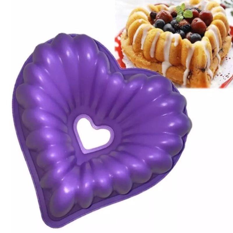 Heart Love Jelly Silicone Cake Mould Mold Baking 3D Decorating Tools Heart Love Cake Mold Trays Silicone Baking Pan  Mold Baking Cake Pan For Bread Muffin Cake Baking Tools For Kitchen