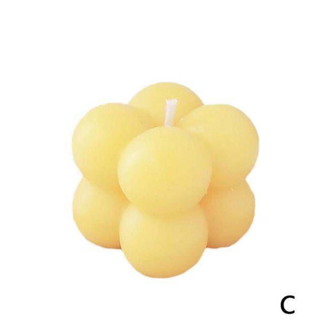 Home Decoration Candle Cube Bubble Candles Handmade Scented Candle Hand Poured Decorative Candle Aesthetic Candles Room Decor for Home Use Bedroom Soy Wax Aromatherapy Cube Candle Scented Relaxing Birthday Gift Home Decoration