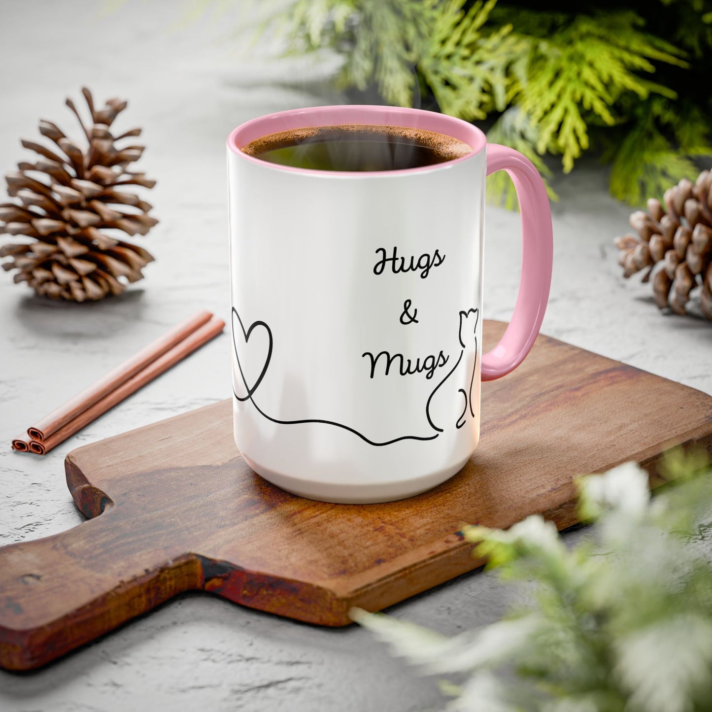 Hugs & Mugs Color Coffee Mug for a Colorful Coffee Experience