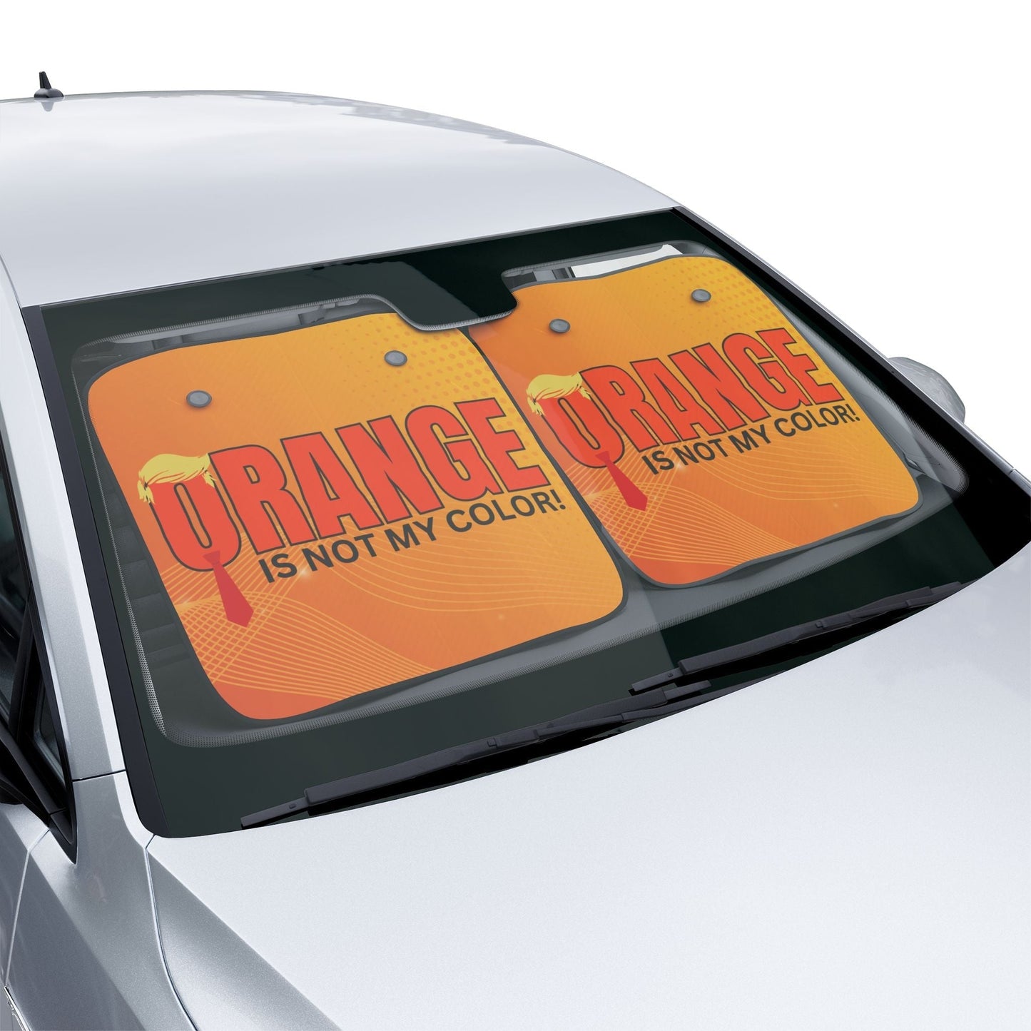 Orange Is Not My Color Car Sun Shade | Funny UV Windshield Cover