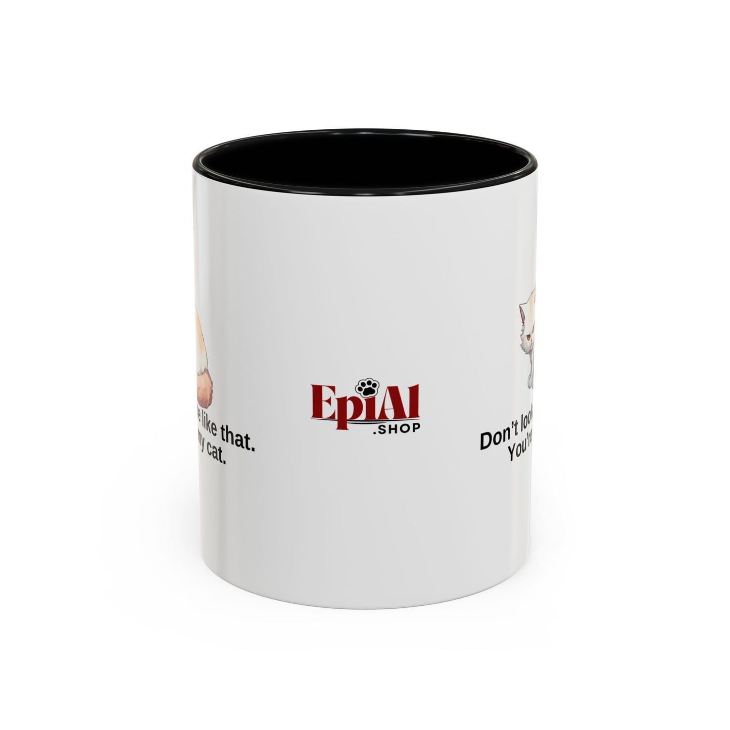 Humorous Cat Lover's Coffee Mug - 11/15oz Accent Mug