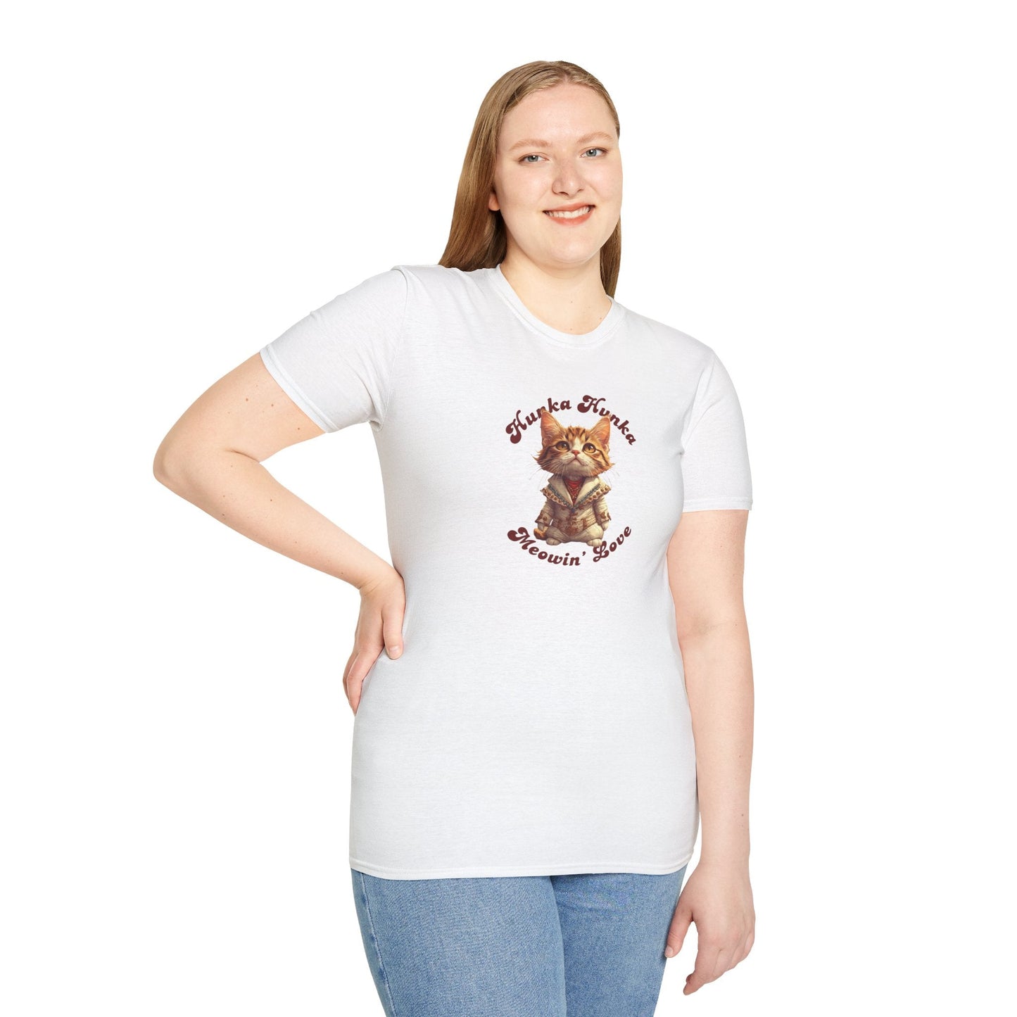Hunka Hunka Meowin' Love Unisex Tee