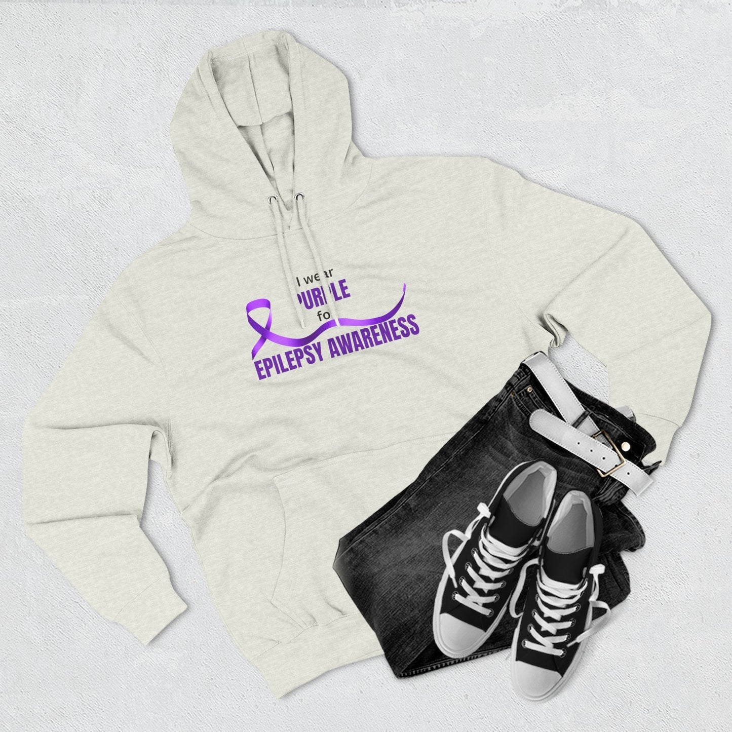I Wear Purple Epilepsy Awareness Hoodie
