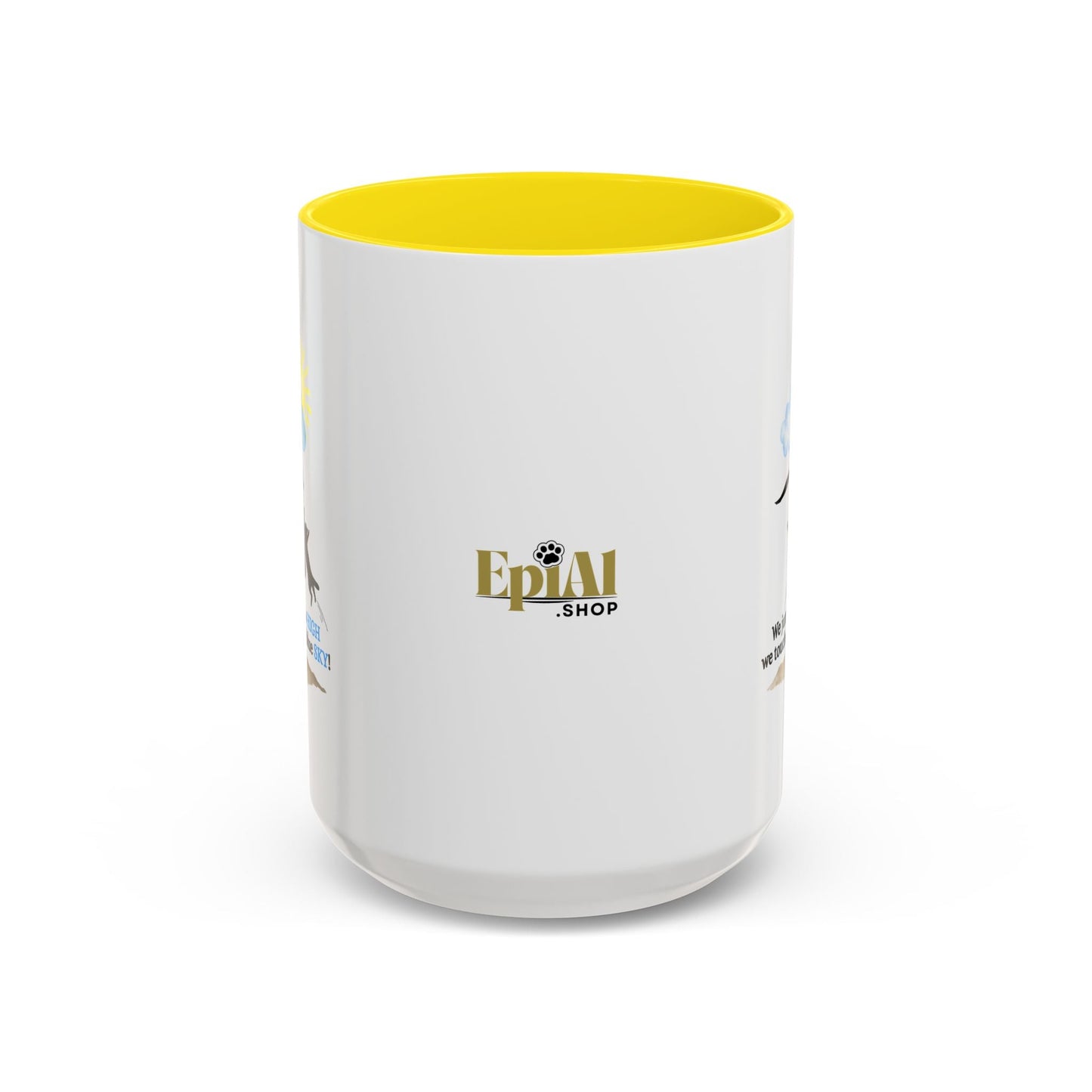 Inspirational Coffee Mug - "We Jumped So High" - Fun and Motivational Gift for Cat Lovers