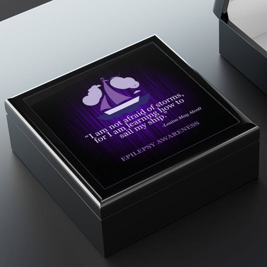 Inspirational Epilepsy Awareness Jewelry Box - Perfect Gift for Awareness