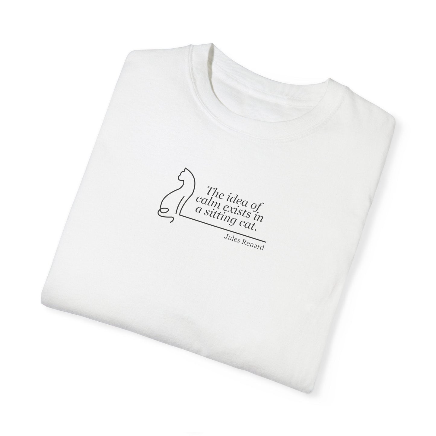 Inspirational Unisex Garment-Dyed T-shirt - 'The Idea of Comfort' Design