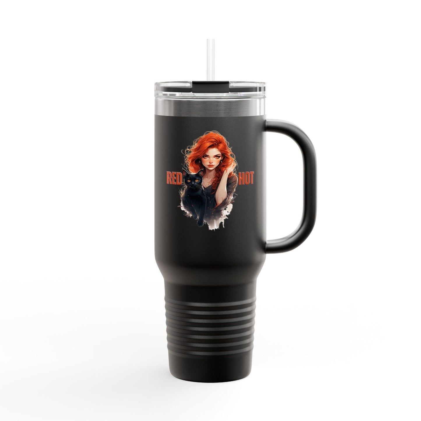 Red Hot Vibes Insulated Travel Mug - 40oz Coffee Travel Tumbler