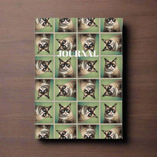 Irritable Cat Hardcover Journal - Perfect for Pet Lovers & Journal Enthusiasts
