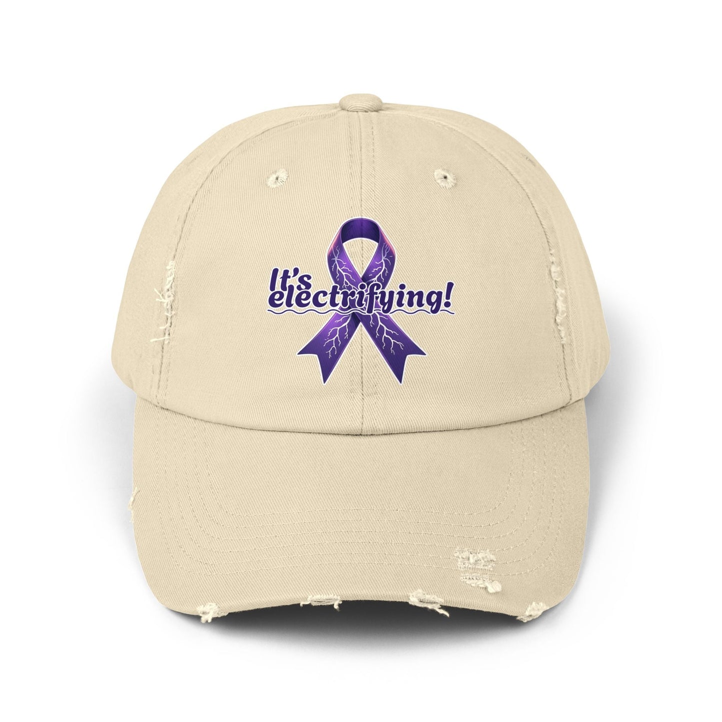 I'm Electrifying Unisex Distressed Cap for Epilepsy Awareness
