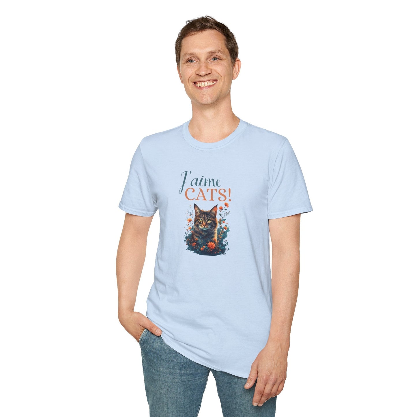 J'aime Cats Unisex Softstyle T-Shirt