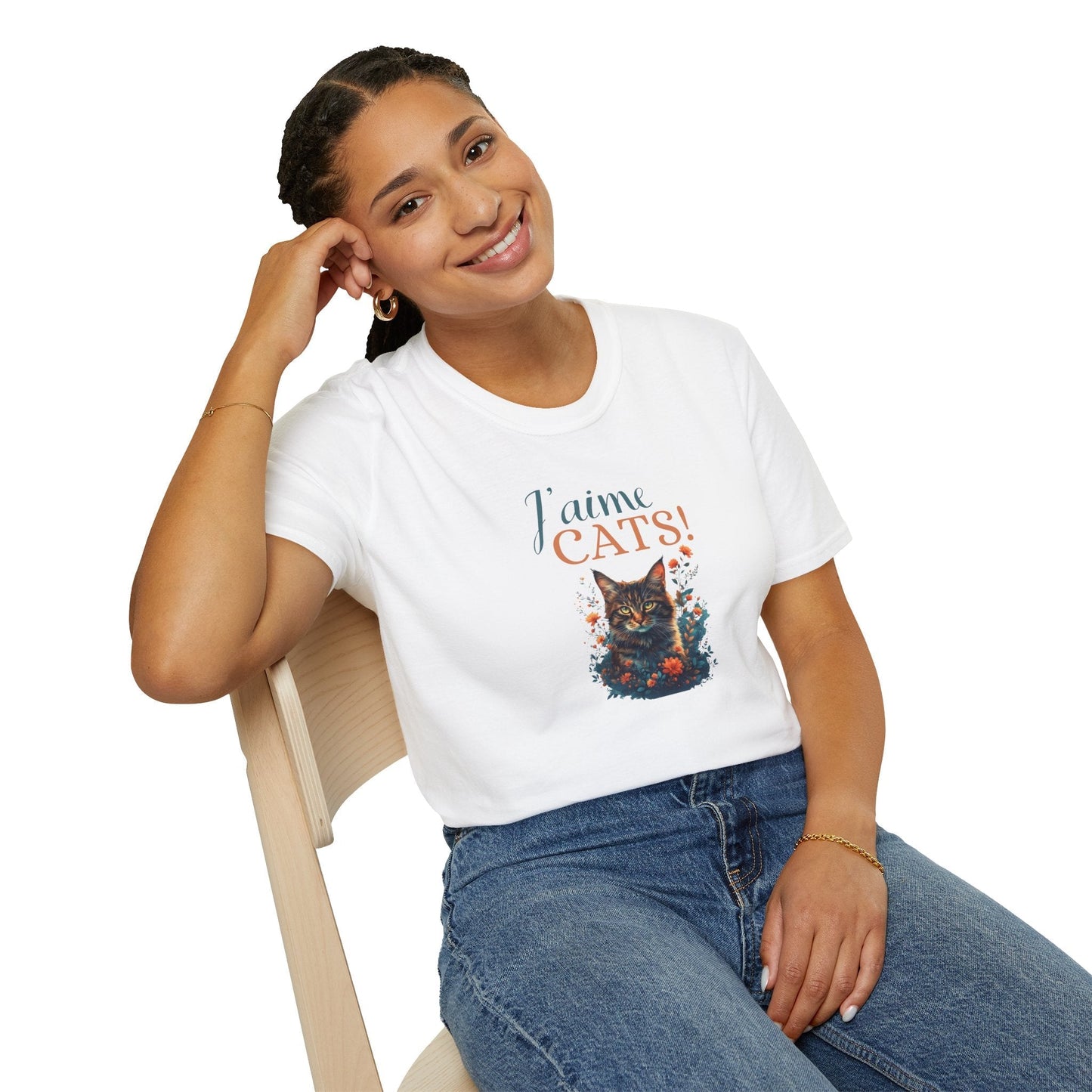 J'aime Cats Unisex Softstyle T-Shirt