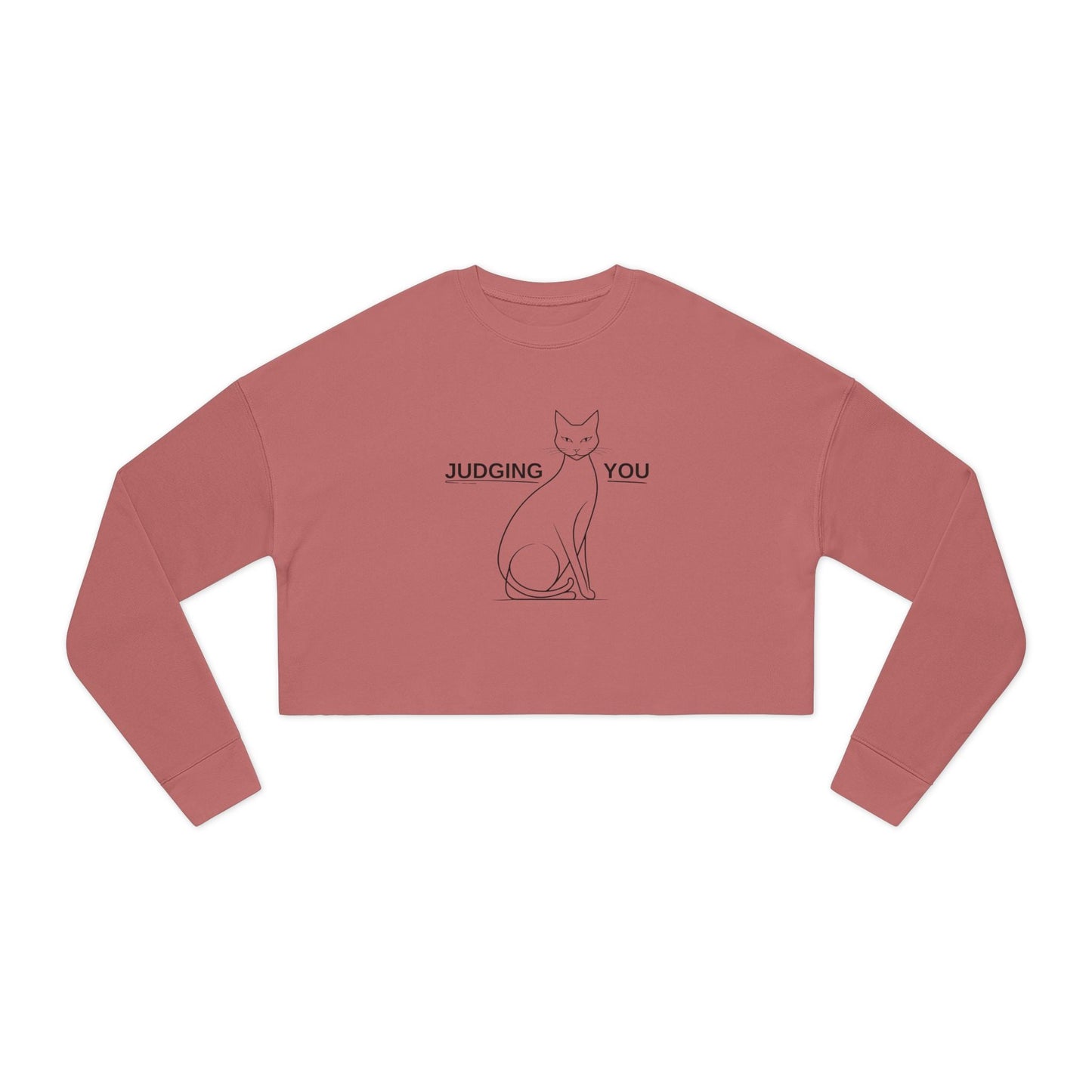 Judging You Women's Cropped Sweatshirt