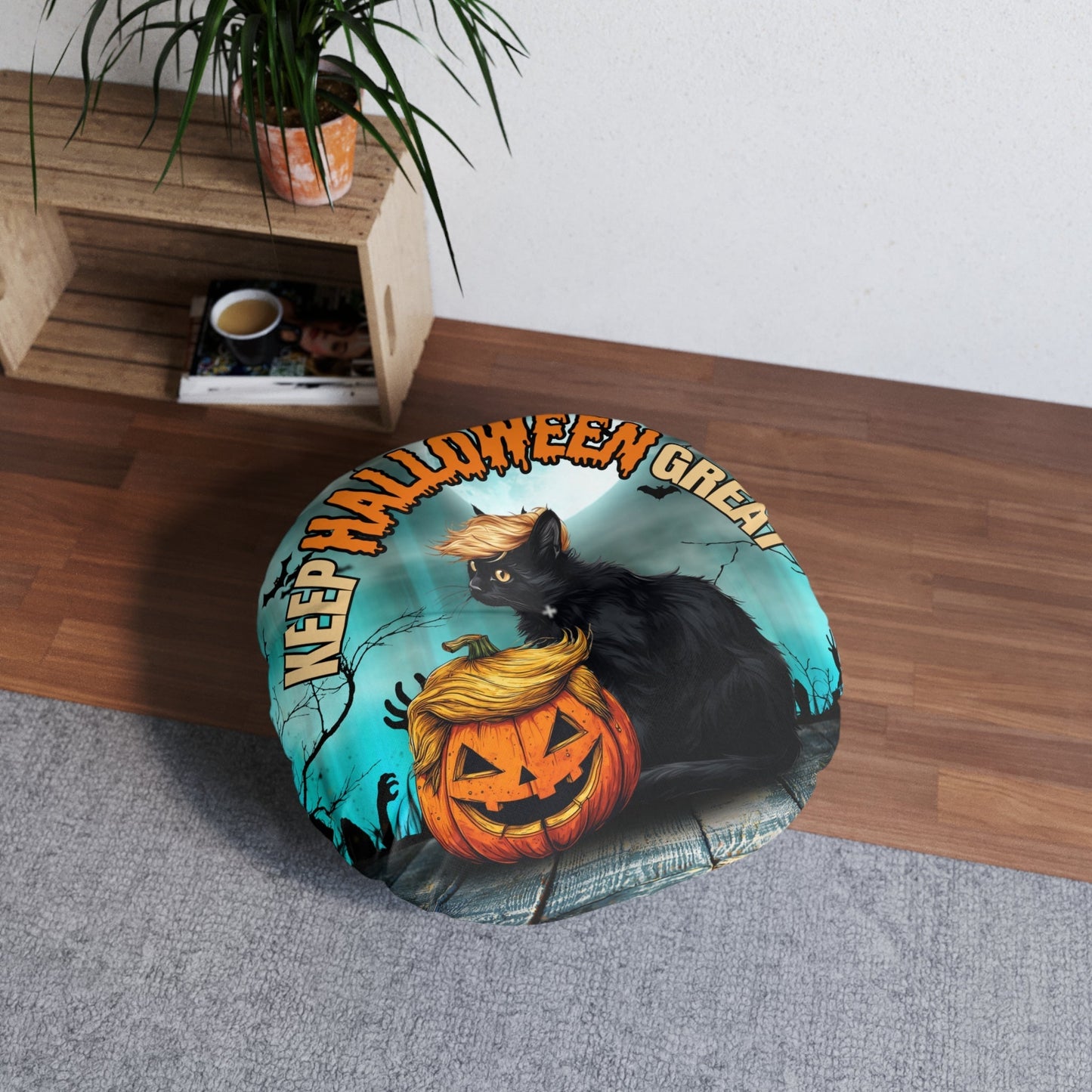 Keep Halloween Great Tufted Floor Pillow