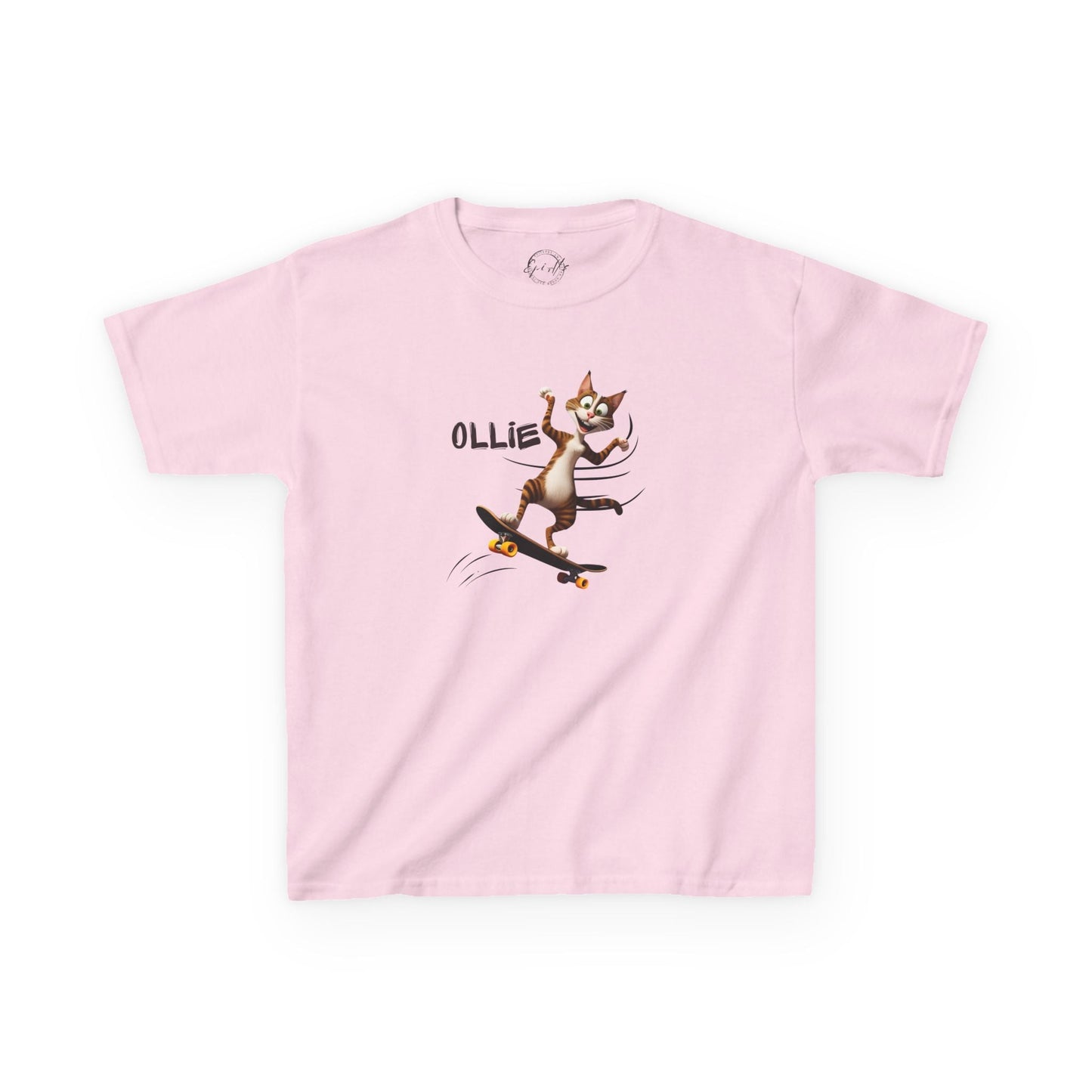 Kids Ollie Cat Tee - Fun and Playful Cotton T-Shirt for Children