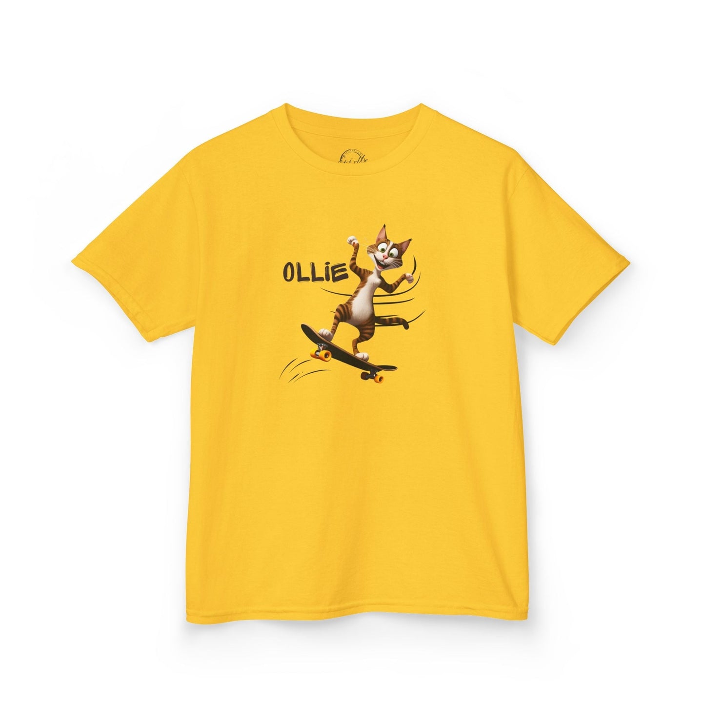 Kids Ollie Cat Tee - Fun and Playful Cotton T-Shirt for Children