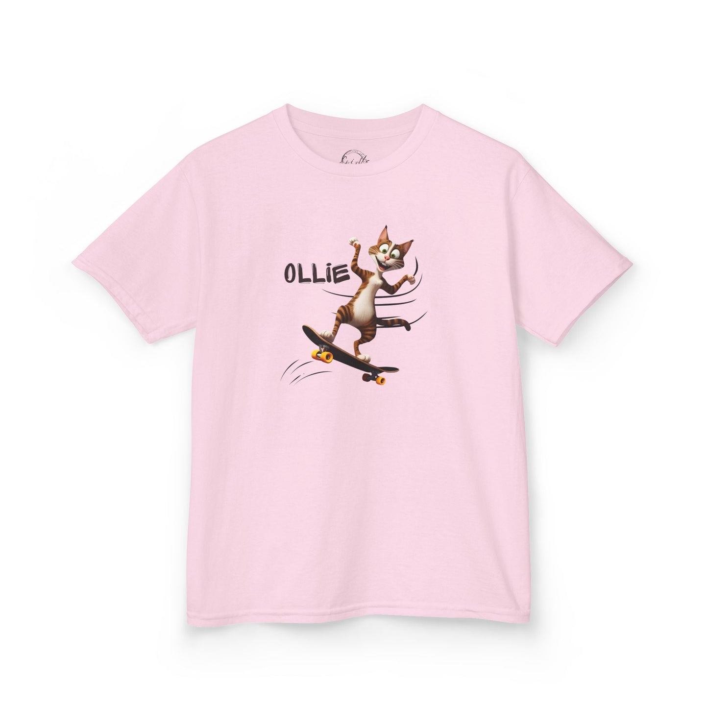 Kids Ollie Cat Tee - Fun and Playful Cotton T-Shirt for Children