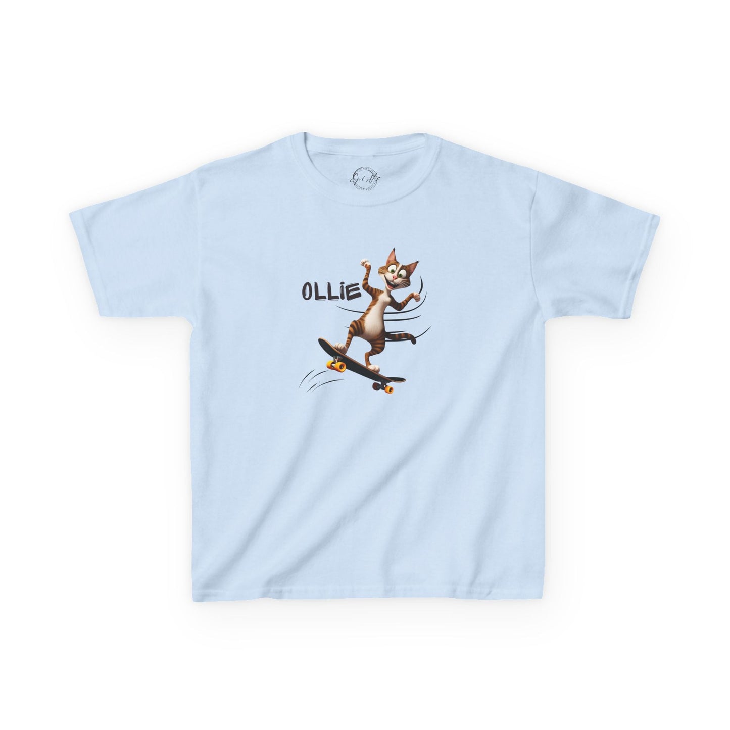Kids Ollie Cat Tee - Fun and Playful Cotton T-Shirt for Children