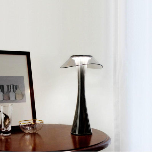 LED Table Lamp USB Charging Dimmable Protection Eyes Smart Touch Switch Bedside Lamps Transparent Crystal Creative Table Light Decorative Table Lamp Cute Study Lamps for Bedroom Décor